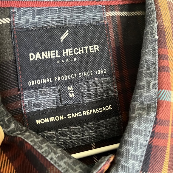 Daniel Hechter Paris Men’s Plaid Button-Down Shirt M – Tailored, Classic, Versat - Picture 6 of 10
